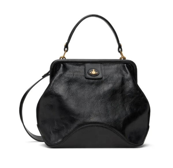 Vivienne Westwood Black Abbey Frame Bag