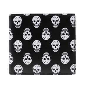 Alexander McQueen Graffiti Billfold Wallet Black