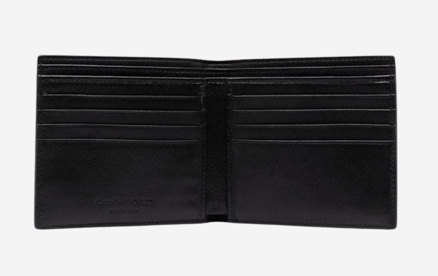 Alexander McQueen Graffiti Billfold Wallet Black