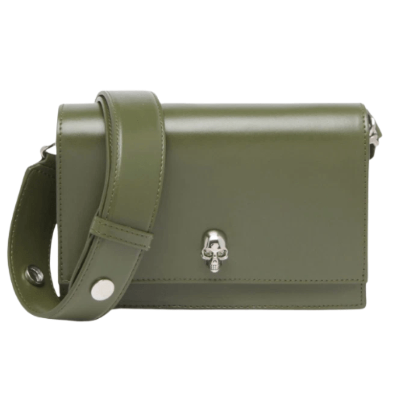 Alexander McQueen Small Skull Bag Khaki