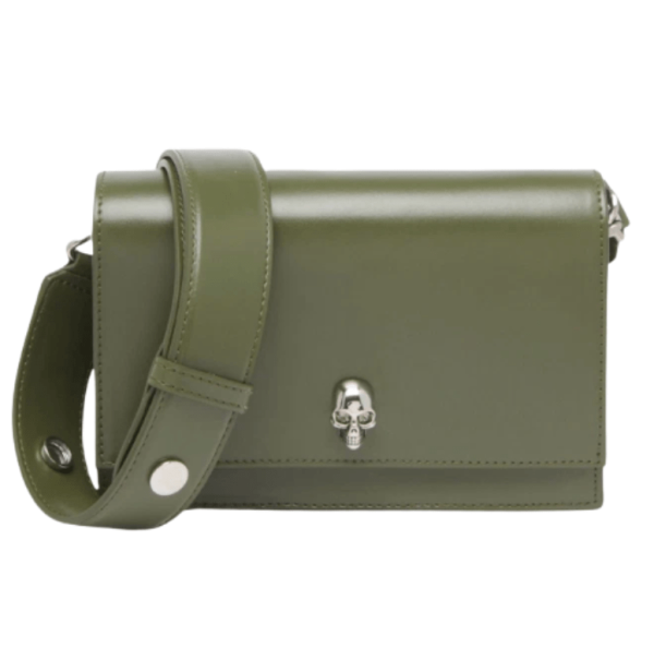 Alexander McQueen Small Skull Bag Khaki