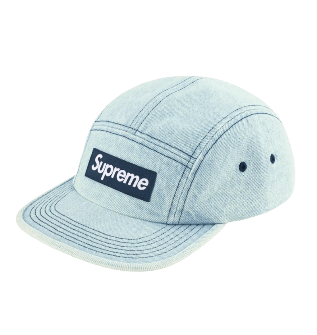 Supreme Denim Camp Cap Light Washed Indigo - 25SS