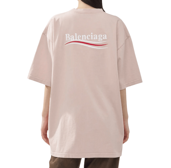 Political Wave Logo T-Shirt - Pink