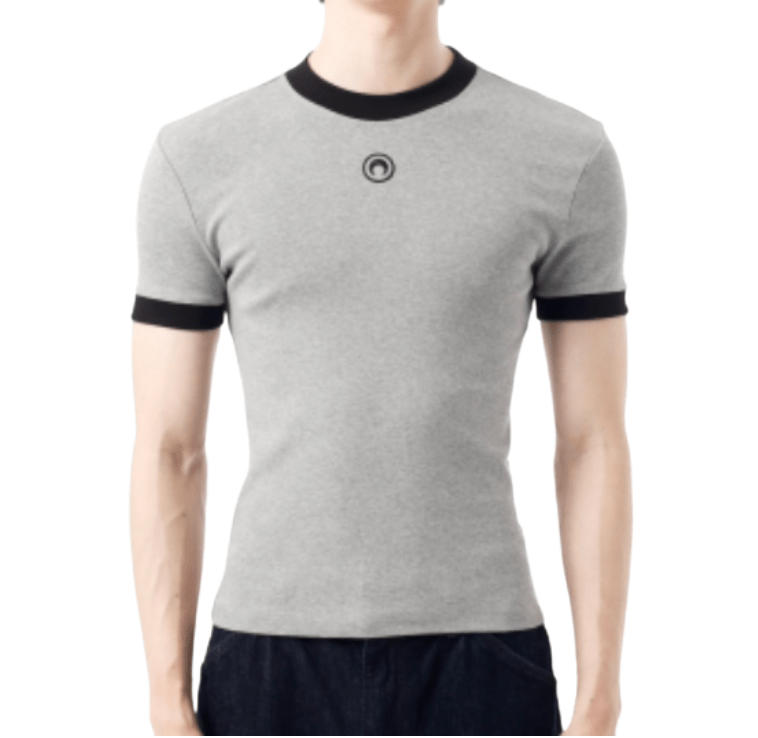 Moon Logo Jersey Fit T-Shirt Grey 