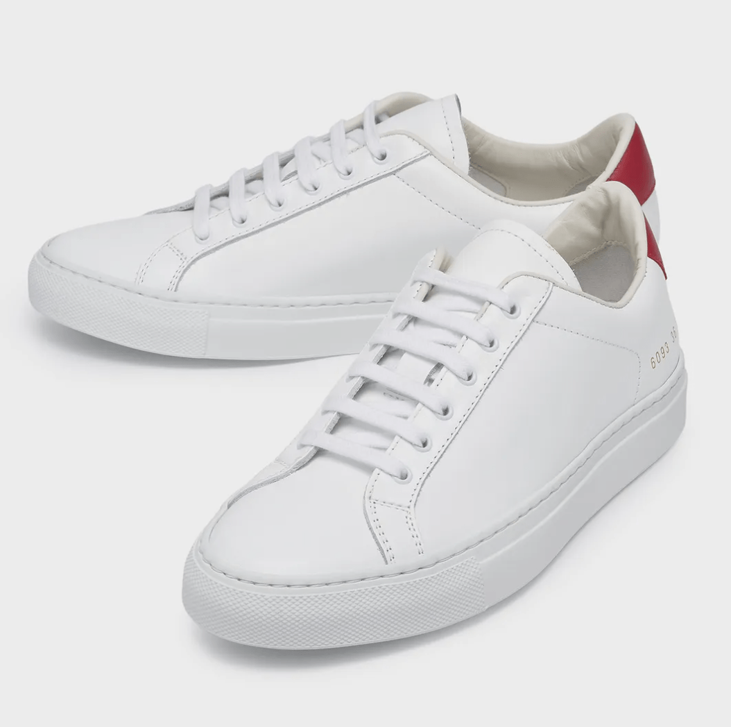 Retro Sneakers - White Red