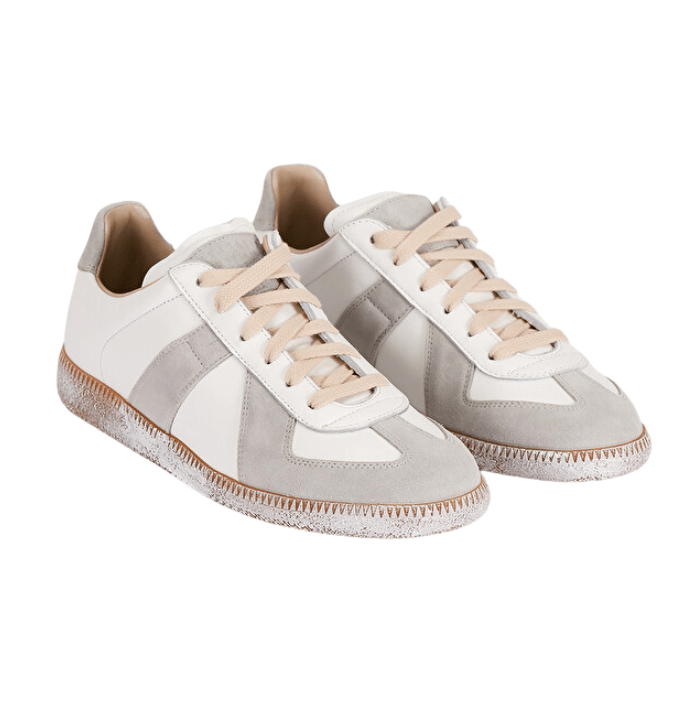 (W) Maison Margiela Painting Sneakers White Light Grey