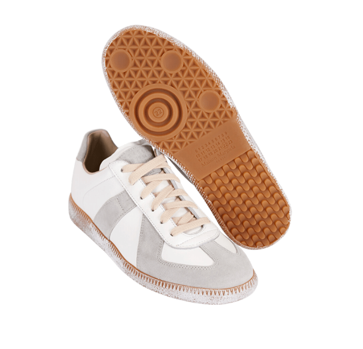 (W) Maison Margiela Painting Sneakers White Light Grey