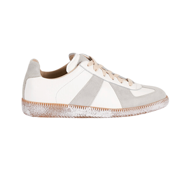 (W) Maison Margiela Painting Sneakers White Light Grey