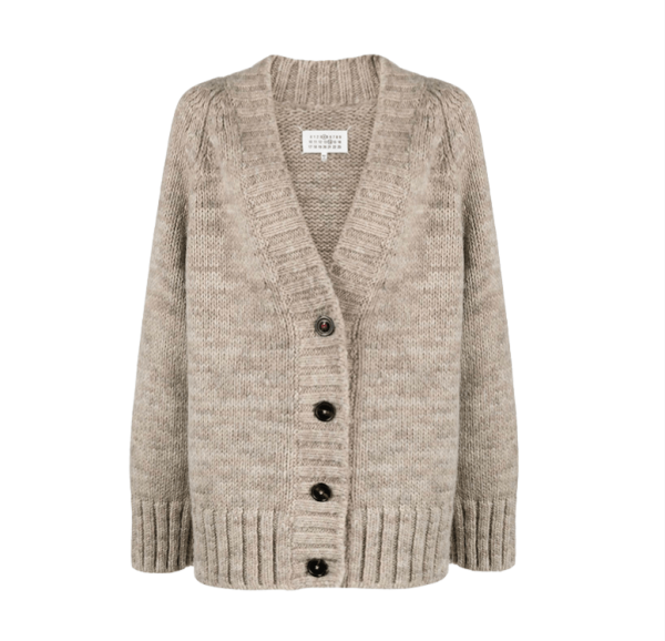  Alpaca Light Brown Cardigan 
