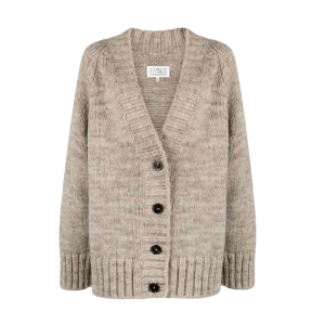  Alpaca Light Brown Cardigan 