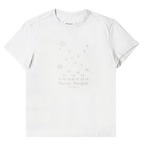 Numbering Logo White T-Shirt 