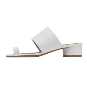 White Tabi low mules