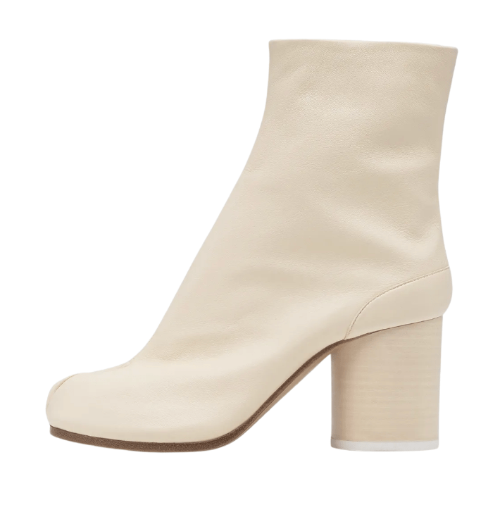 Tabi ankle boots White