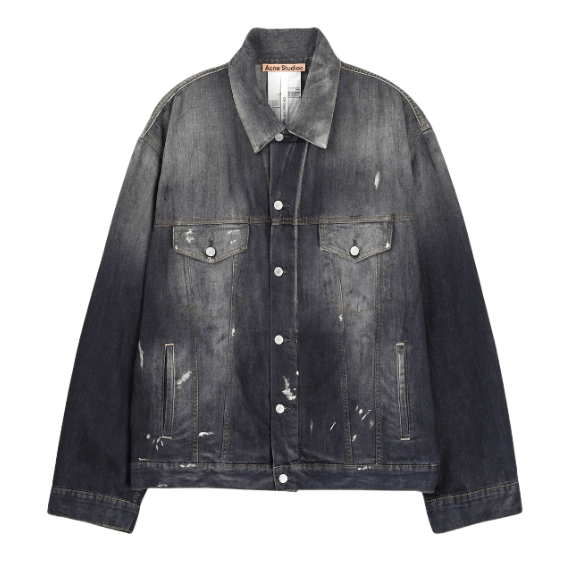 Oversized fit denim jacket - Black