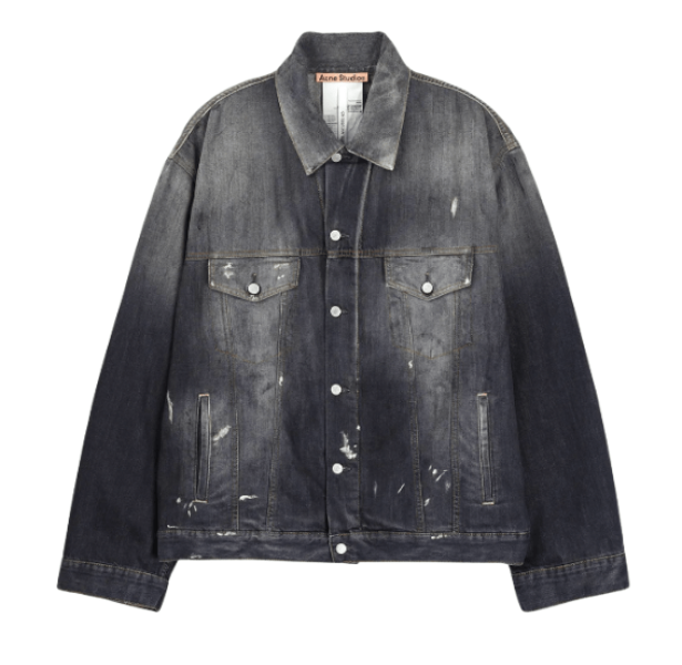 Oversized fit denim jacket - Black