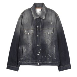 Oversized fit denim jacket - Black