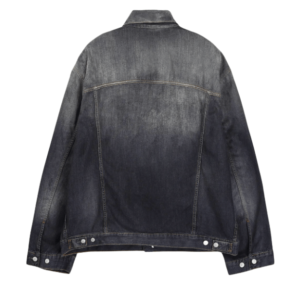 Oversized fit denim jacket - Black