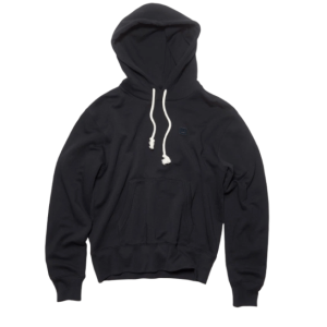 Acne Studios Regular Fit Hooded Sweatshirt Black
