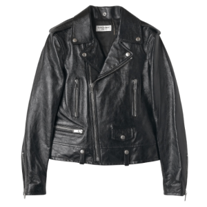 Classic Motorcycle Jacket - Black 