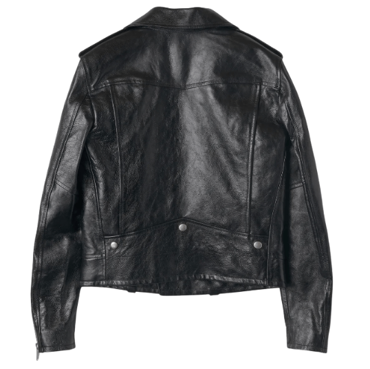 Classic Motorcycle Jacket - Black 