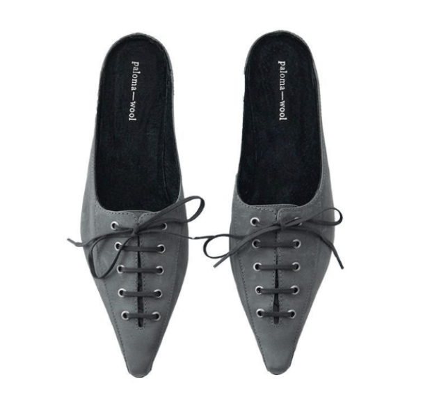 PUY lace-up mule heel