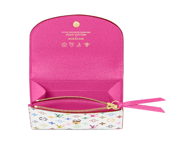 LV X TM Monogram Multicolor Rosalie Coin Purse White Kawaii Pink