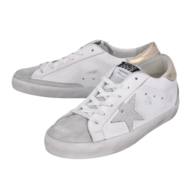 (W) Superstar Gold Tab Sneakers - White Ice