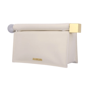 La Pochette Ronde Carré Clutch - Ivory