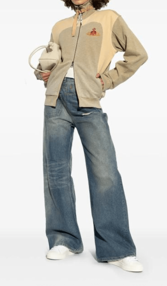 Vivienne Westwood Gray & Beige Alien Track Jacket