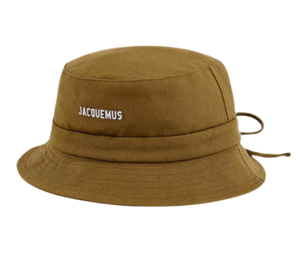 Jacquemus Le Bob Gadjo Bow Bucket Hat Light Khaki