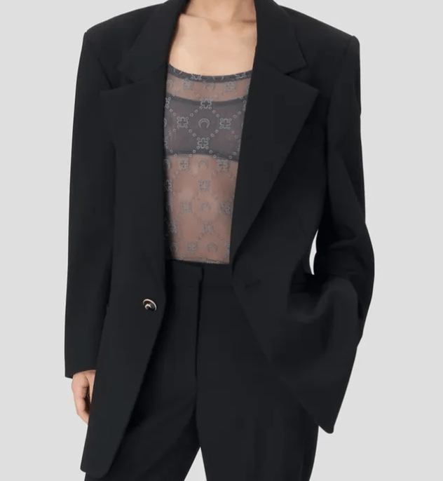  RECYCLED MESH FLOCK BODYSUIT STONE GREY