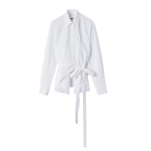 Kimono Poplin Cotton Shirt - White