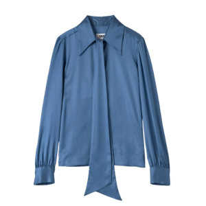 MM6 Woven Rayon Shirt - Blue 