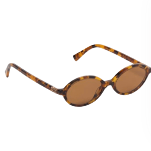 (W) Miu Miu Regard Sunglasses Camel Beige Lenses Cork Tortoiseshell Acetate Standard fit