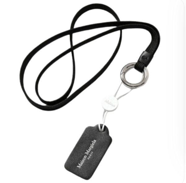 Maison Margiela Neck Strap Keyring Wallet Black