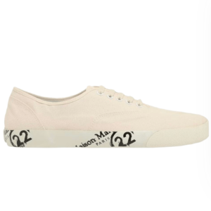Maison Margiela Tabi Lace-Up Sneakers Beige