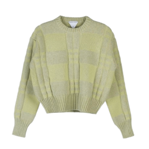 (W) Bottega Veneta Waffle Wool Sweater Pistachio