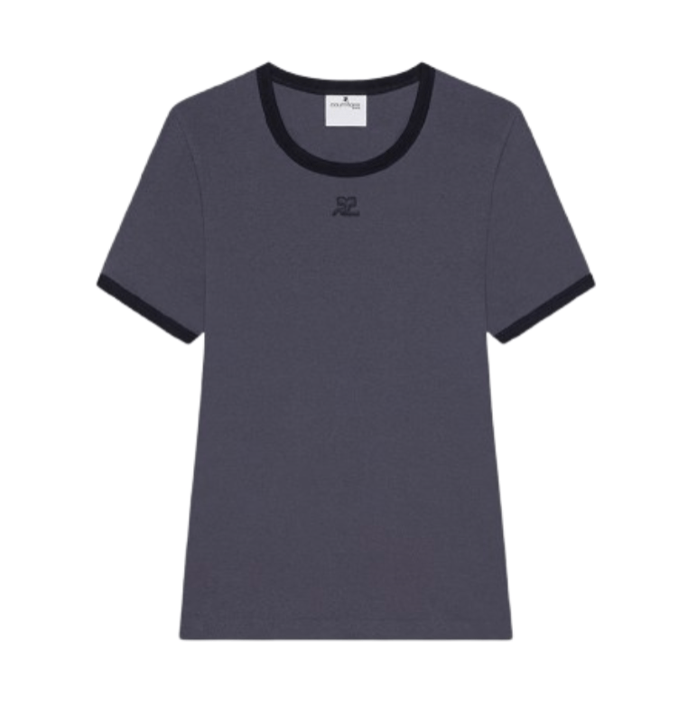 (W) Courreges Heritage T-Shirt Denim Black