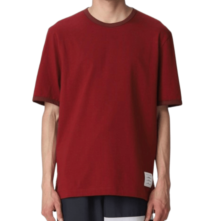 Thom Browne Red Ringer T-Shirt 