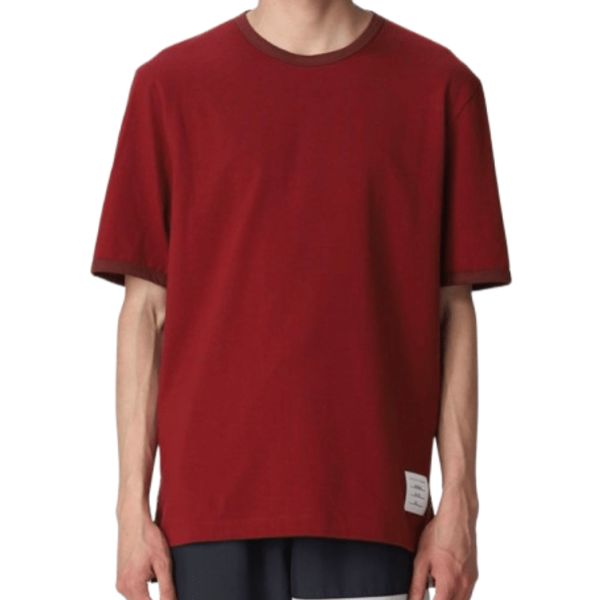 Thom Browne Red Ringer T-Shirt 