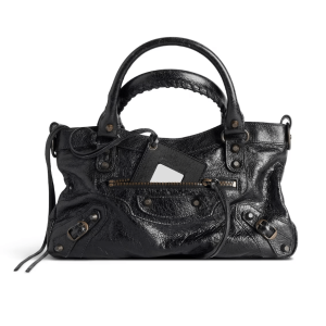 Balenciaga Le Cagole City First Tote Bag - Black