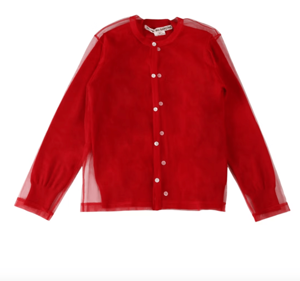 COMME des GARÇONS Tulle Layered Cardigan