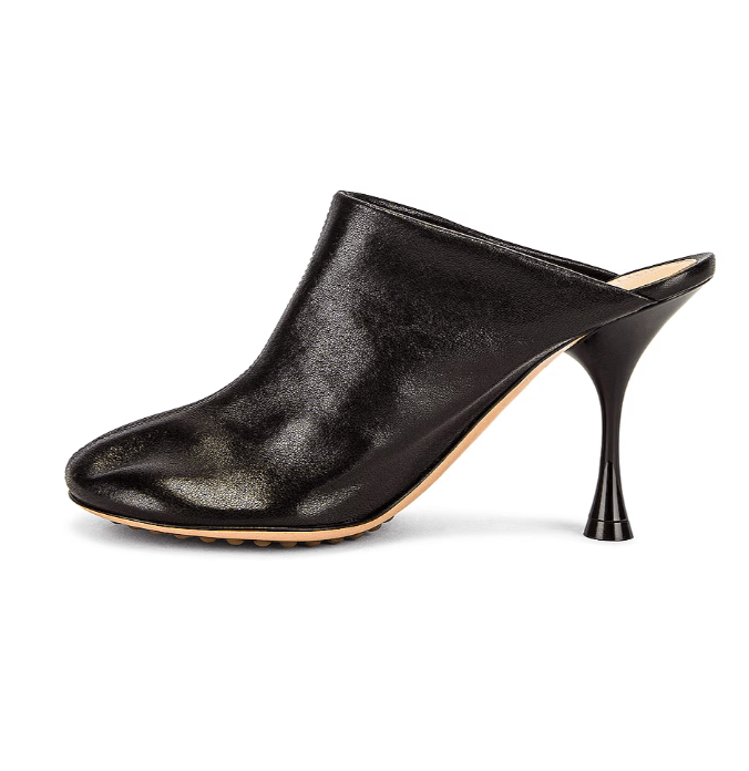(W) Bottega Veneta Leather Sandal Black