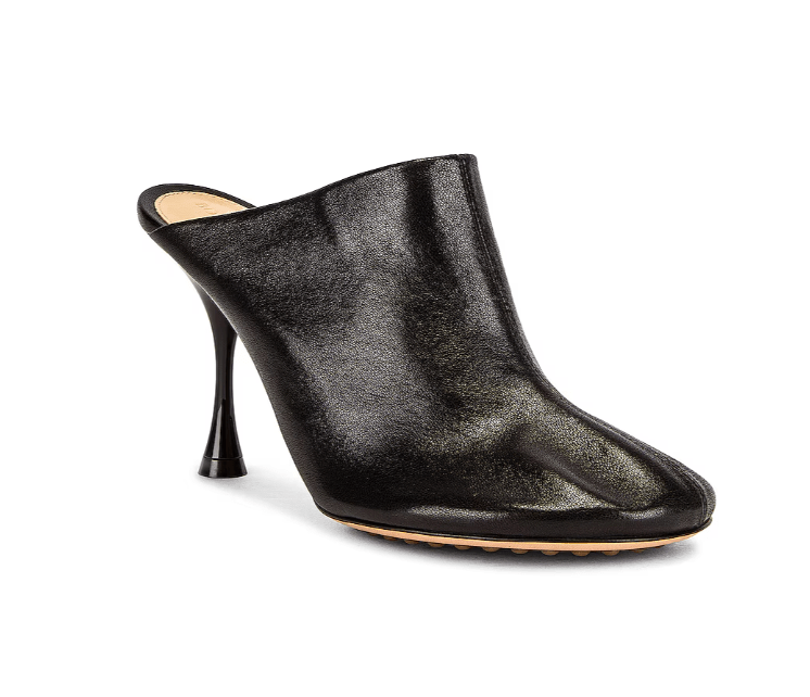 (W) Bottega Veneta Leather Sandal Black