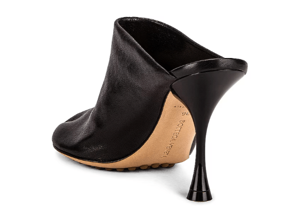 (W) Bottega Veneta Leather Sandal Black