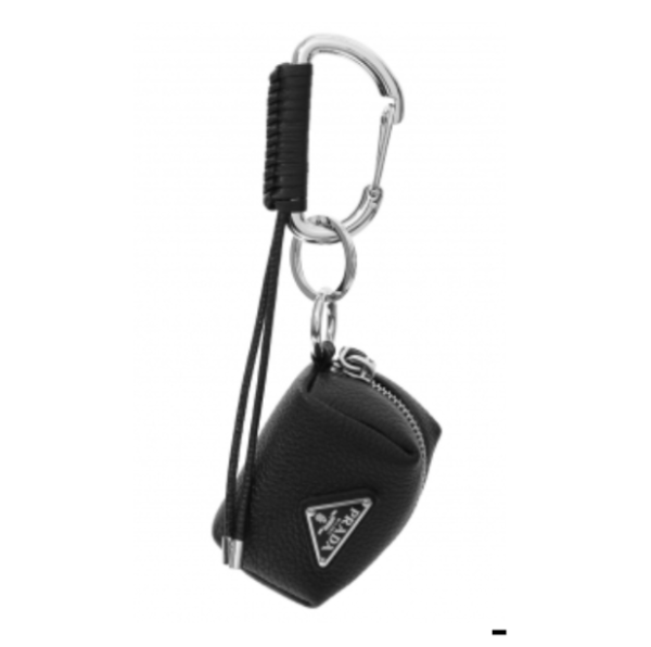 Prada Leather Bag Charm Black