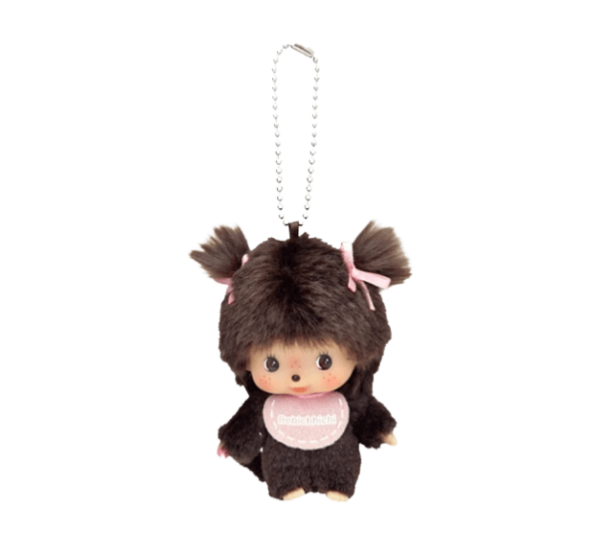 Monchhichi Bebichhichi Bighead SS Girl Key Chain Pink