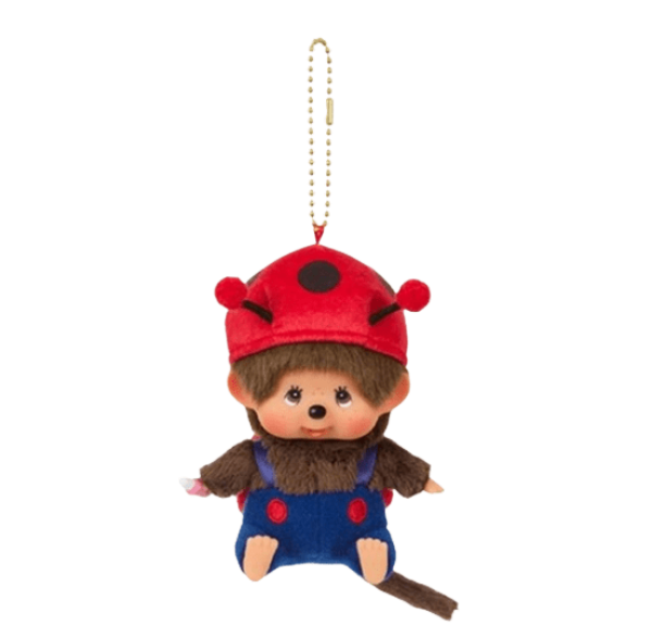 Monchhichi Bighead SS Ladybug Key Chain Multi