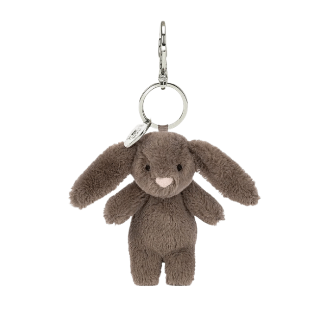 Jellycat Bashful Bunny Truffle Bag Charm Brown