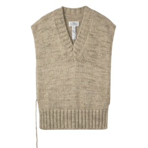 Knit Vest – Beige 